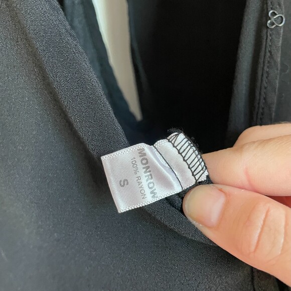 NWT Monrow black long sleeve romper jumpsuit - Picture 5 of 9